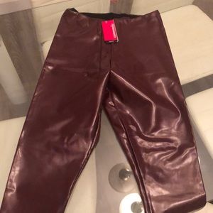 Brand new commando vinyl pants size L